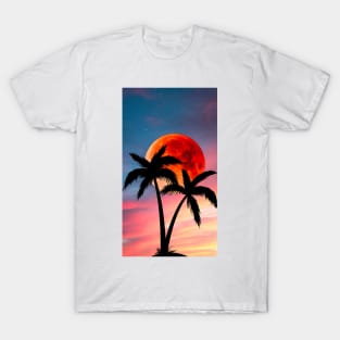 Sunset Palm Trees T-Shirt